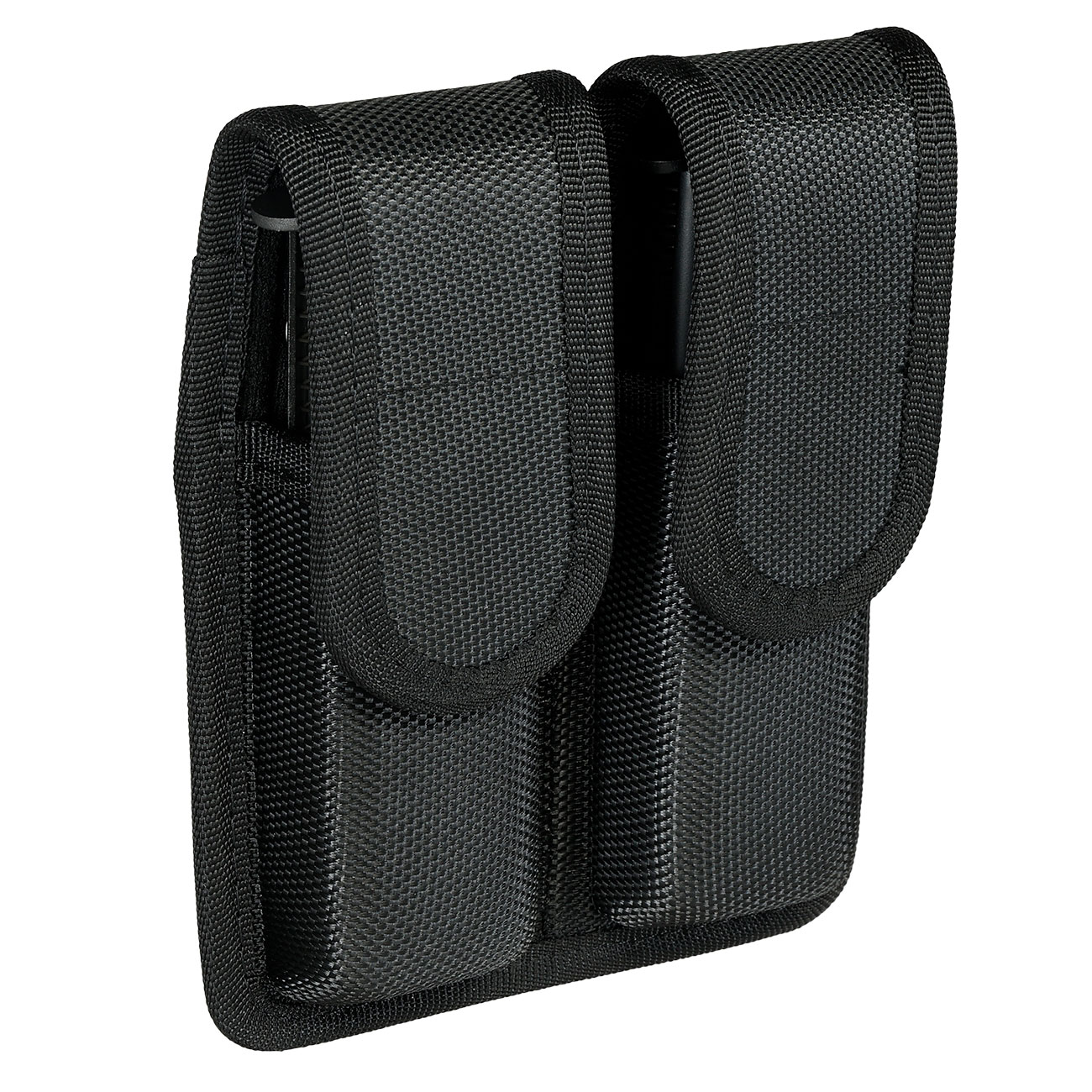 Romantac Universal Doppel-Pistolenmagazintasche Nylon mit G�rtelhalterung schwarz Bild 3