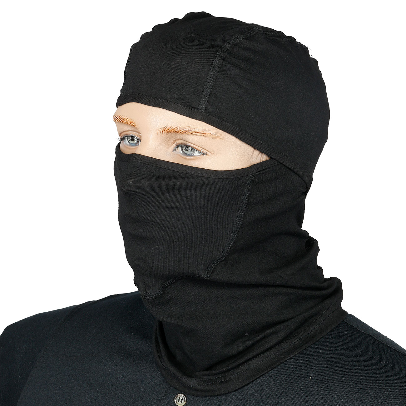 Romantac Tactical Sturmhaube / Balaclava Full Face Fr�hjahr / Sommer schwarz - Typ-1