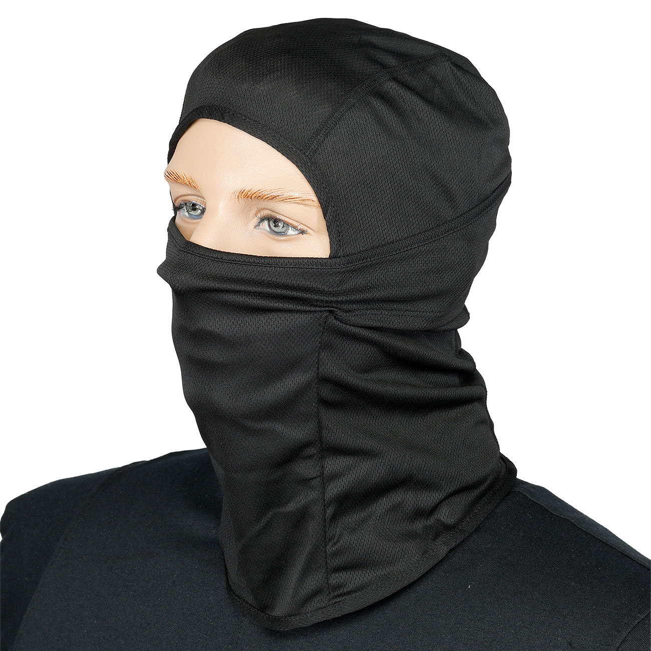 Romantac Tactical Sturmhaube / Balaclava Full Face Fr�hjahr / Sommer schwarz - Typ-3