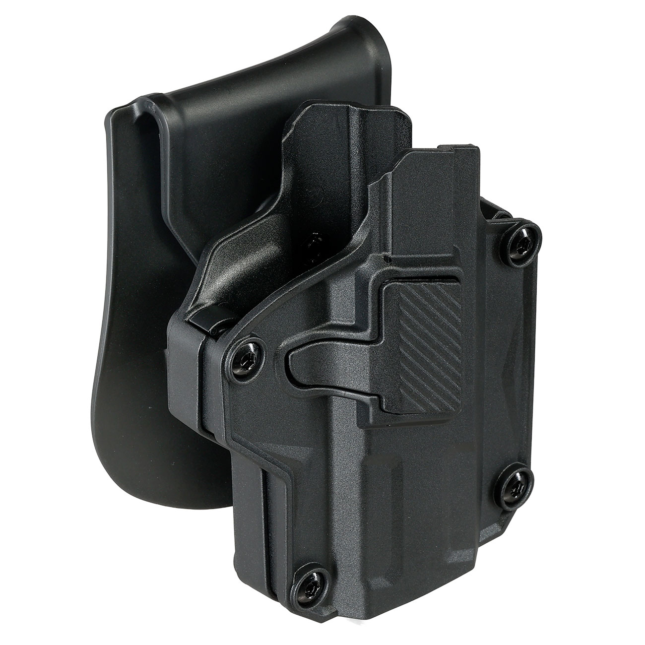 Romantac Universal Tactical Holster Polymer Paddle - f�r fast alle Full-Size / Compact Pistolen rechts schwarz Bild 1