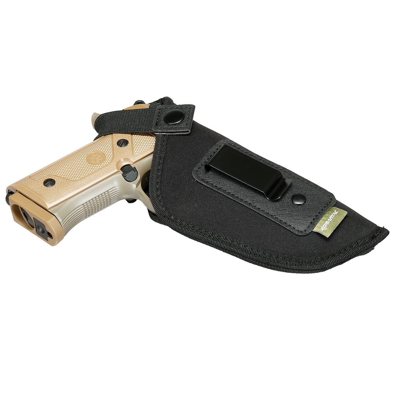 Romantac IWB Neopren Pistolenholster Innenbund verdeckt rechts schwarz - Typ-1 Ausf�hrung Bild 5