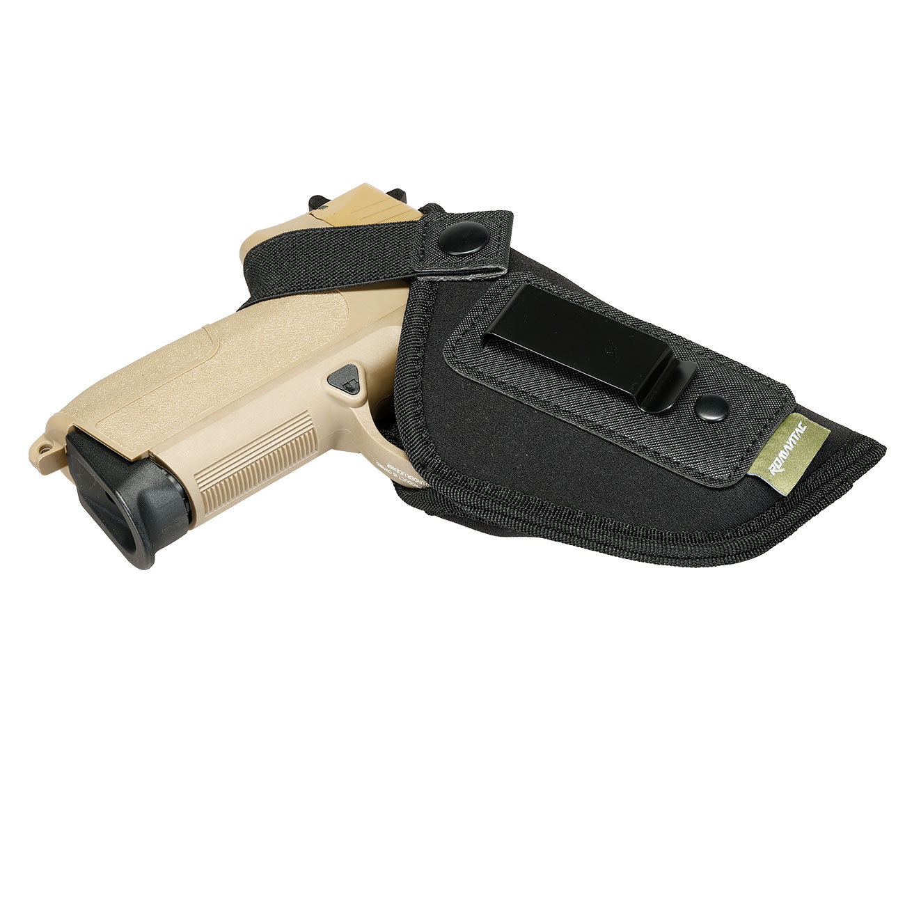 Romantac IWB Neopren Pistolenholster Innenbund verdeckt rechts schwarz - Typ-3 Ausf�hrung Bild 5