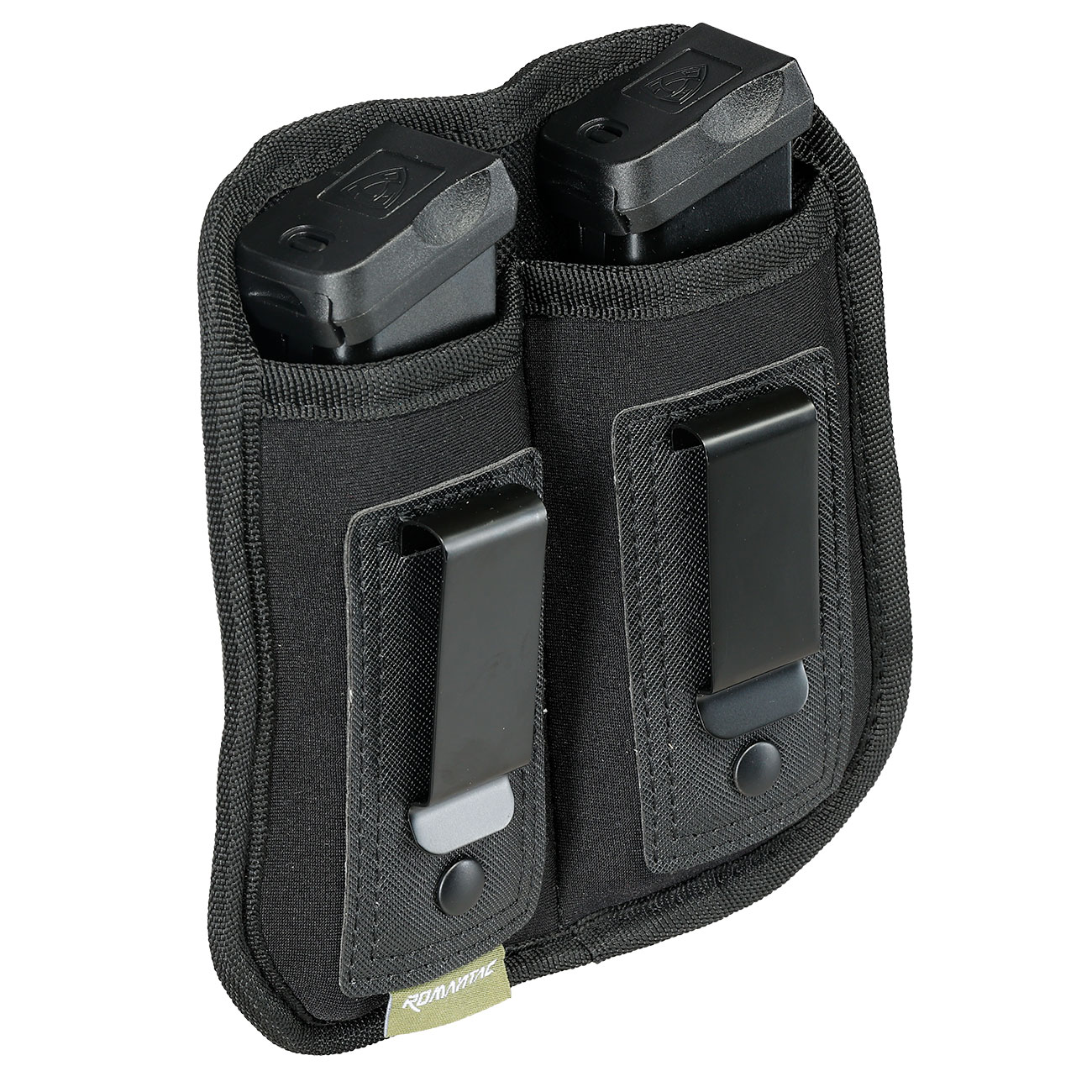 Romantac IWB Neopren Doppel-Pistolenmagazintasche Innenbund verdeckt schwarz Bild 5