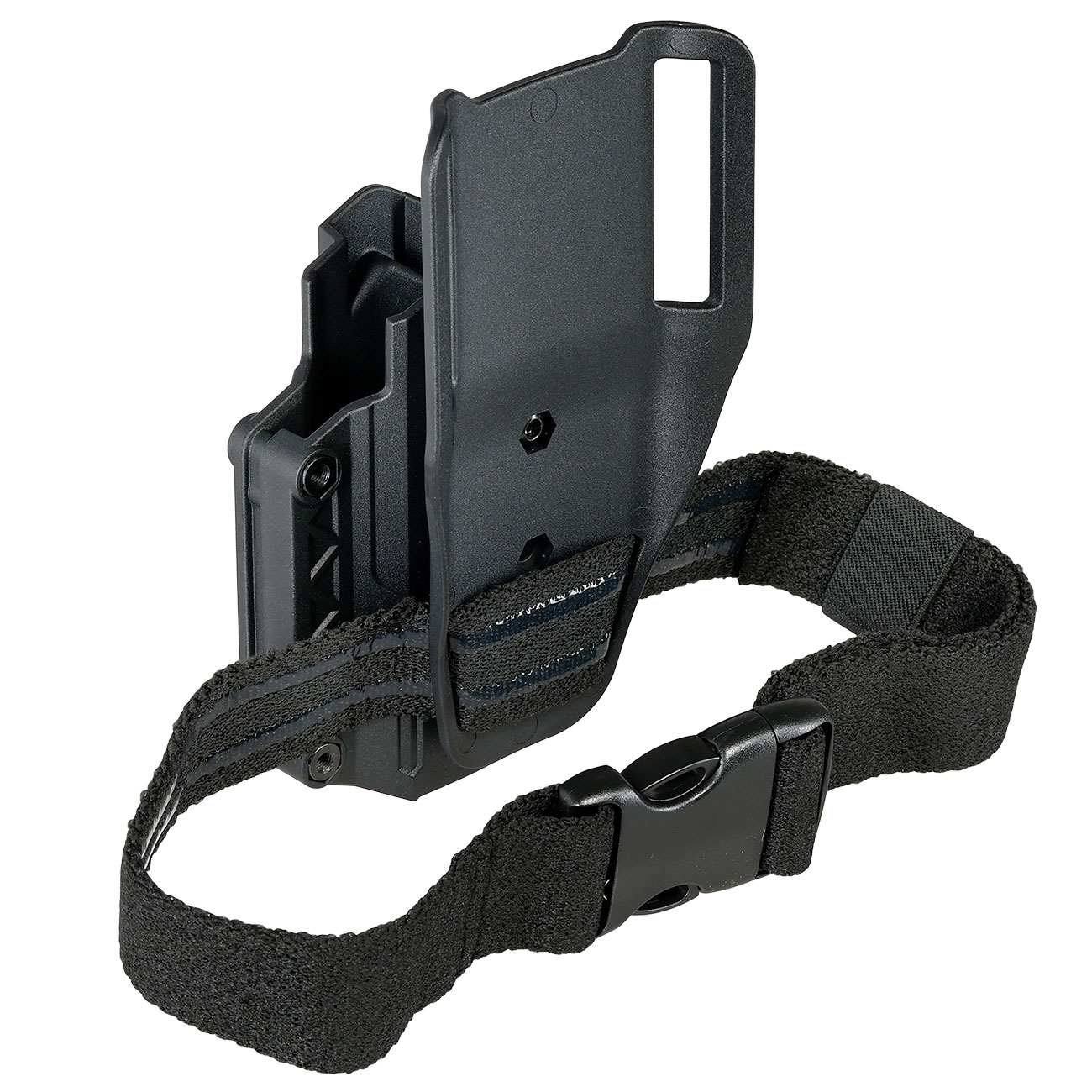 Romantac Modern Universal Tactical Holster Set mit Low Ride Plattform - f�r fast alle Full-Size / Compact Pistolen rechts schwar Bild 4