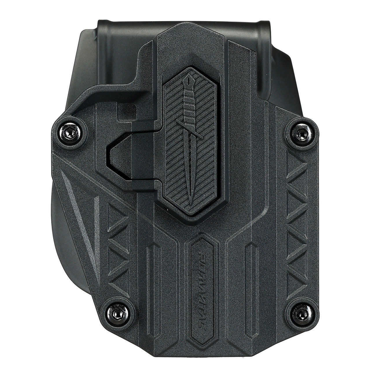 Romantac Universal Tactical Holster Polymer Paddle - f�r fast alle Full-Size / Compact Pistolen rechts schwarz - Modern Design
