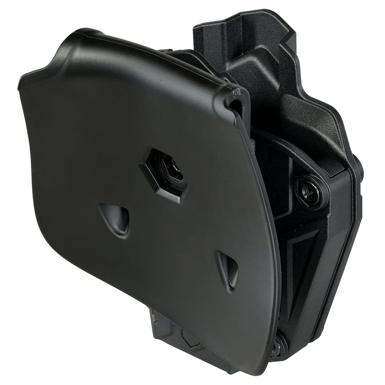 Romantac Universal Tactical Holster Polymer Paddle - f�r fast alle Full-Size / Compact Pistolen rechts schwarz - Modern Design Bild 3
