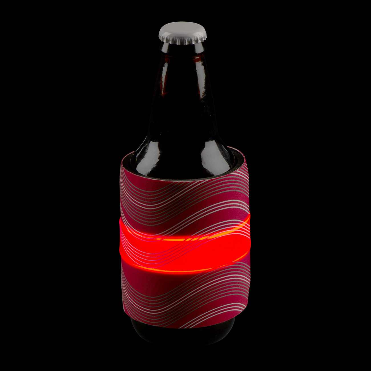 Nite Ize Flaschen Wrap SlapLit rot mit LED-Beleuchtung Bild 4
