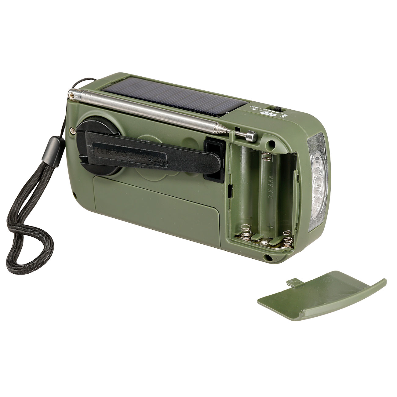 FOSCO mulitfunktionaes Notfallradio, Solar Batterien Handkurbel Bild 3