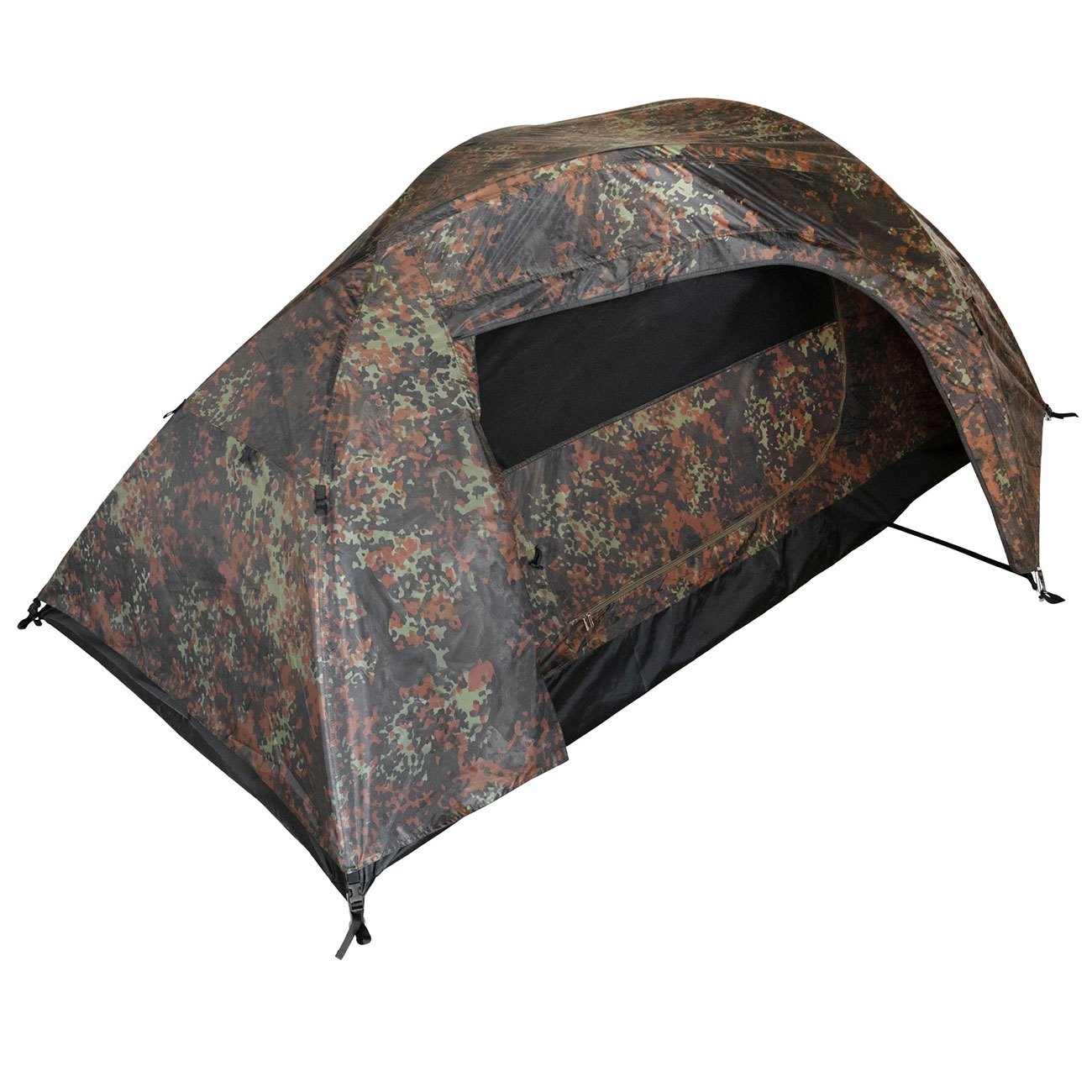 Mil-Tec Zweimannzelt Recom mit Vorraum&nbsp;wetterfest komfortabel flecktarn  