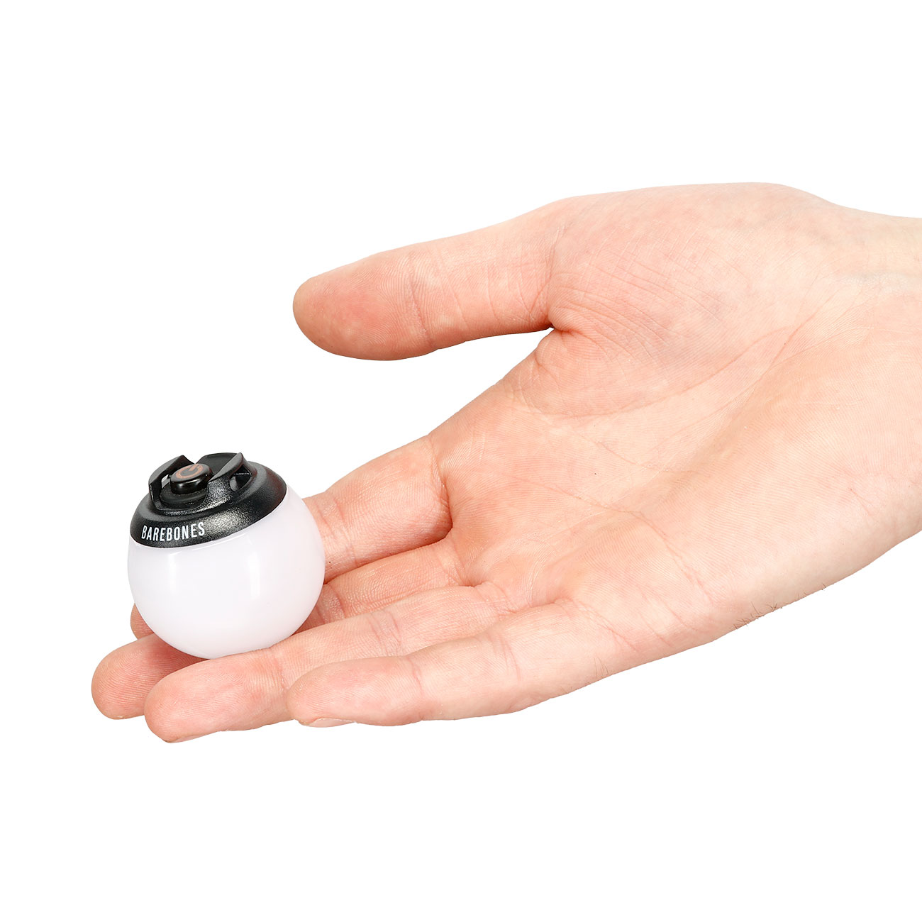 Barebones Mini Kugellaterne  � 4 cm wiederaufladbar wasserdicht wei� Bild 4