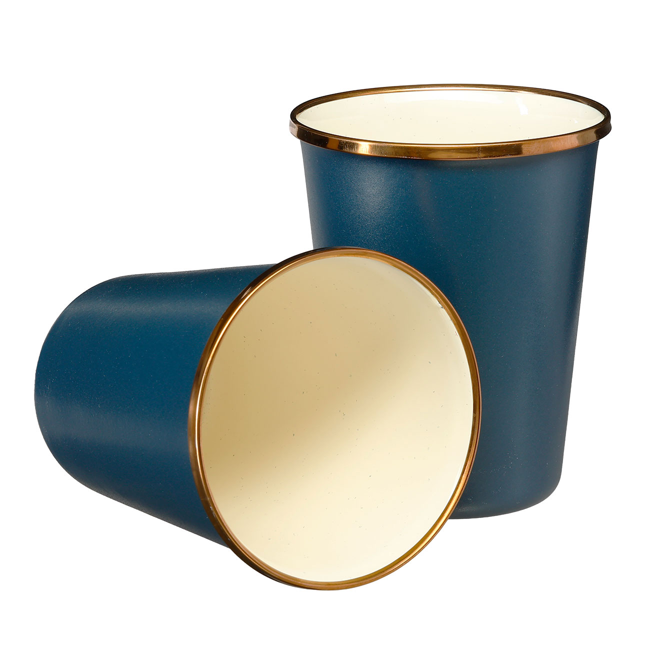 Barebones Trinkbecher Emaille Set 2 St�ck indigoblau