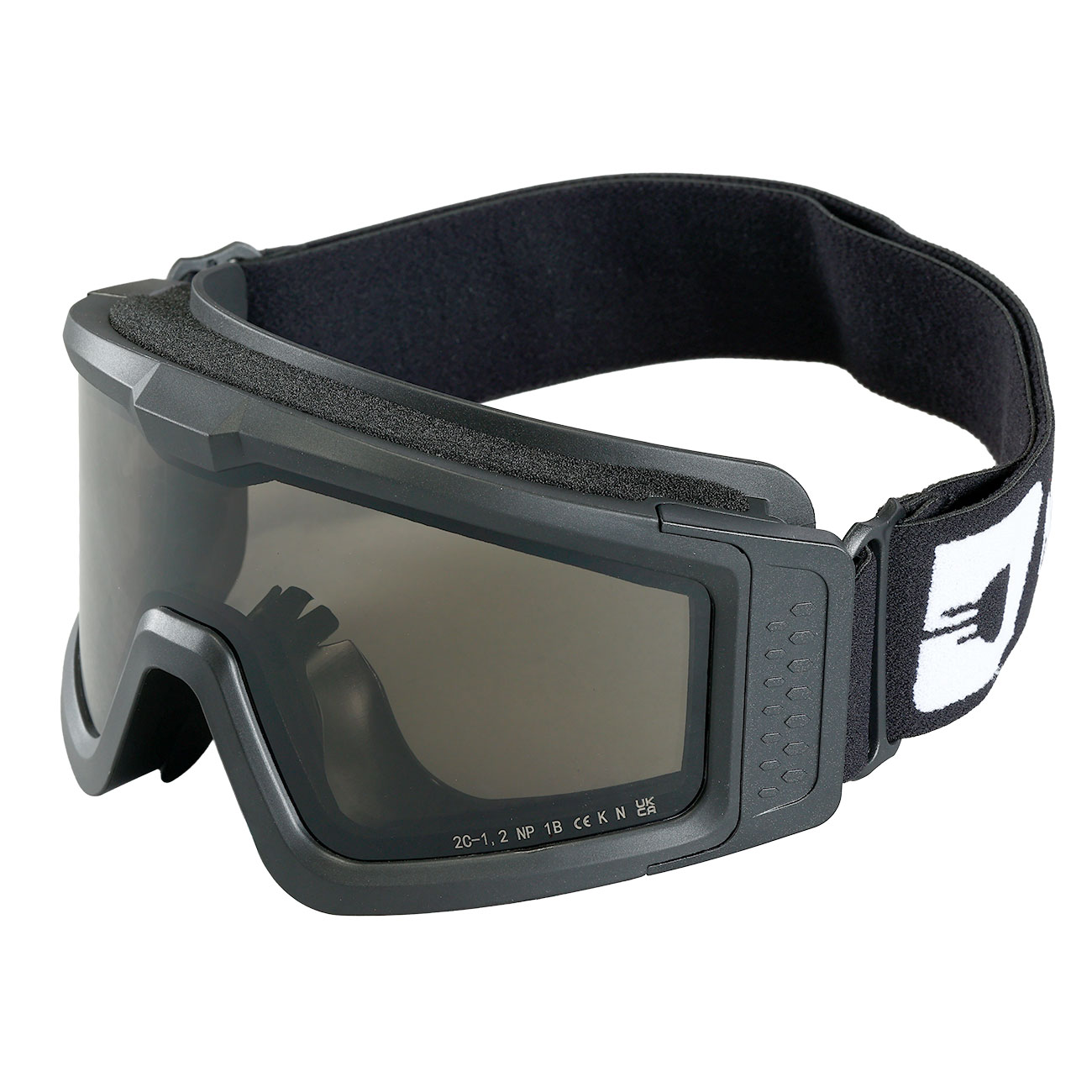 Nuprol Battle Visor Dual Lens Eye Protection Airsoft Helmbrille / Schutzbrille schwarz / rauch