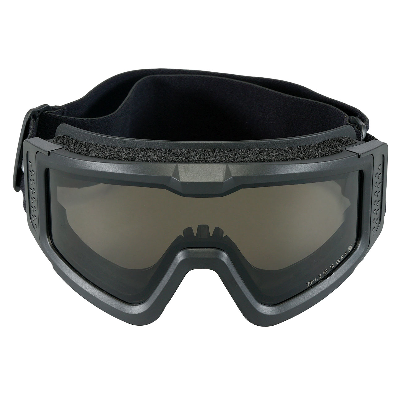 Nuprol Battle Visor Dual Lens Eye Protection Airsoft Helmbrille / Schutzbrille schwarz / rauch Bild 1