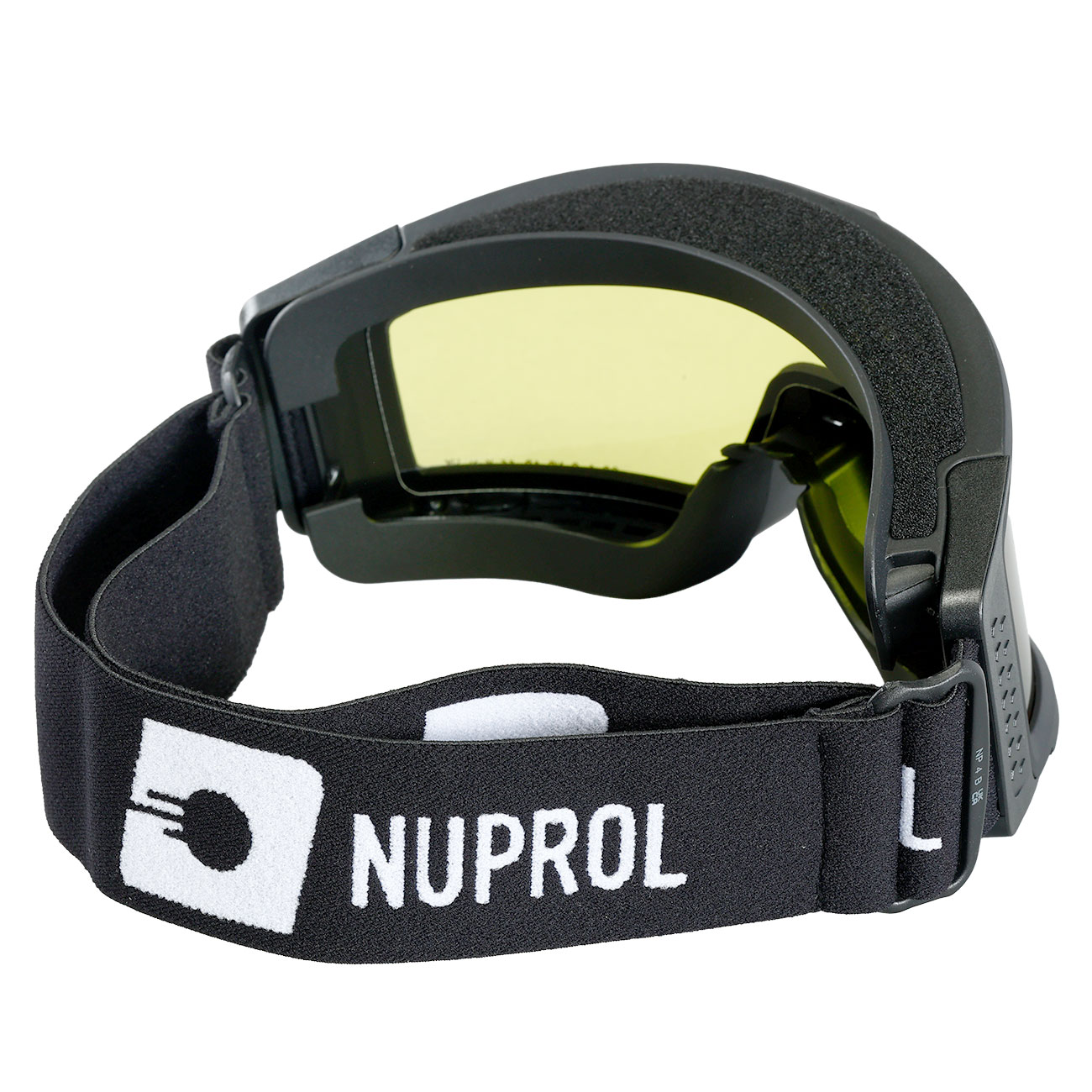 Nuprol Battle Visor Dual Lens Eye Protection Airsoft Helmbrille / Schutzbrille schwarz / gelb Bild 3