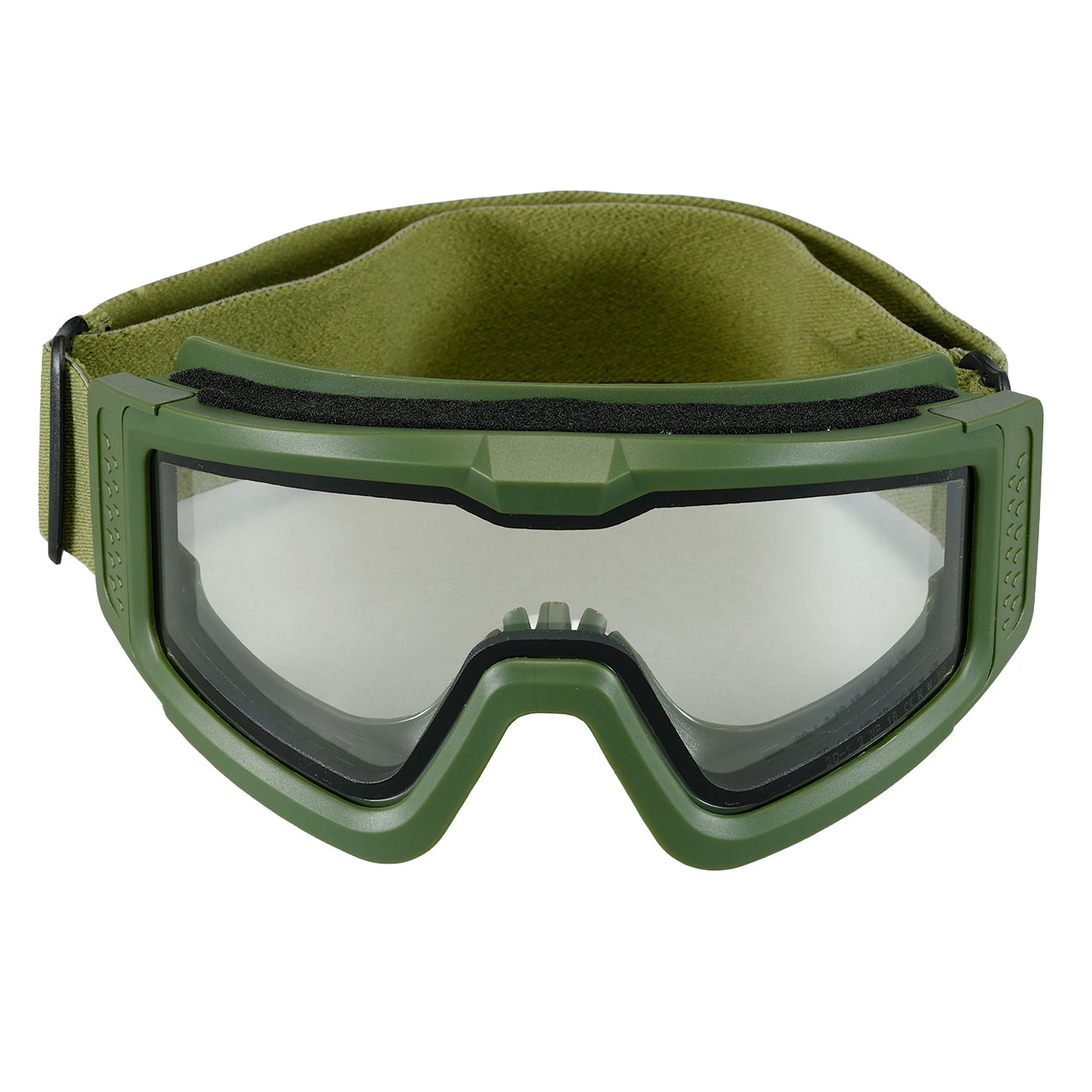 Nuprol Battle Visor Dual Lens Eye Protection Airsoft Helmbrille / Schutzbrille oliv / klar Bild 1