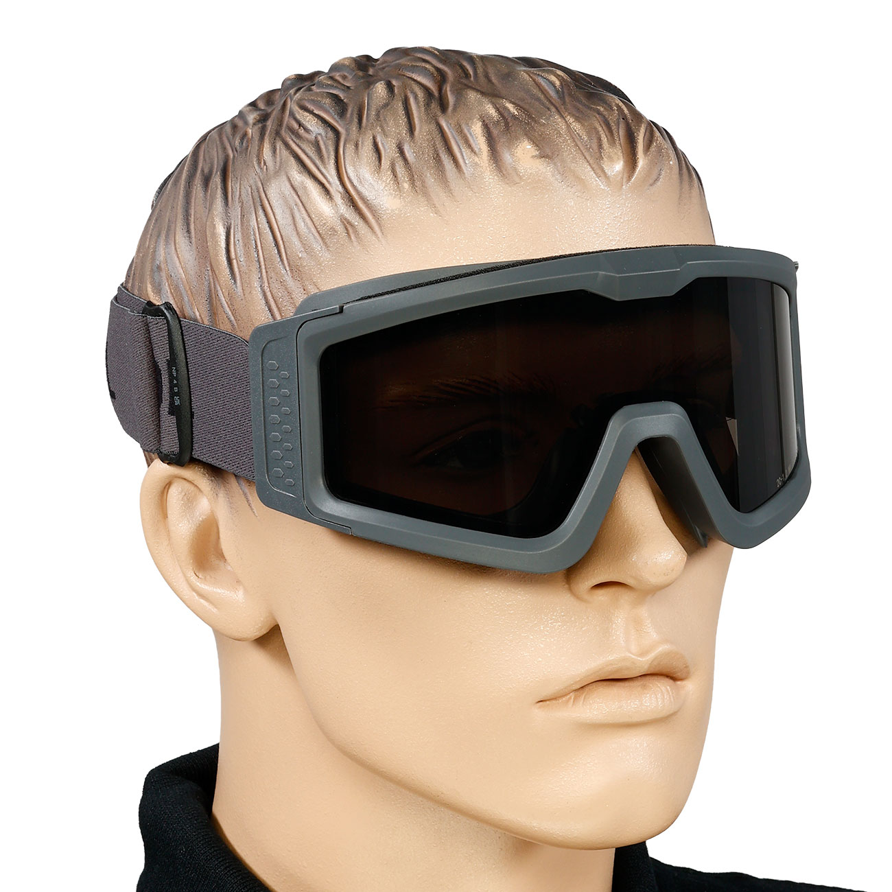 Nuprol Battle Visor Dual Lens Eye Protection Airsoft Helmbrille / Schutzbrille grau / rauch Bild 7