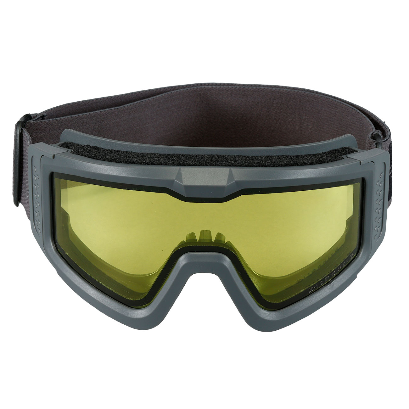 Nuprol Battle Visor Dual Lens Eye Protection Airsoft Helmbrille / Schutzbrille grau / gelb Bild 1