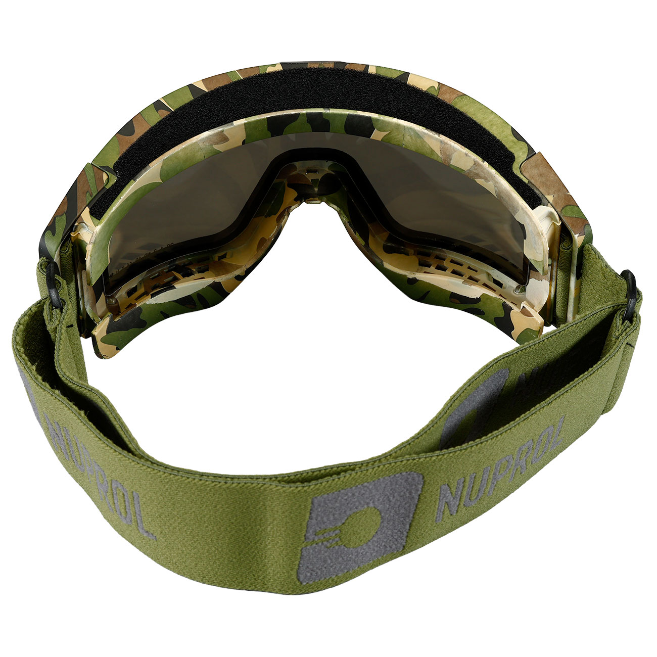 Nuprol Battle Visor Dual Lens Eye Protection Airsoft Helmbrille / Schutzbrille camo / rauch Bild 2