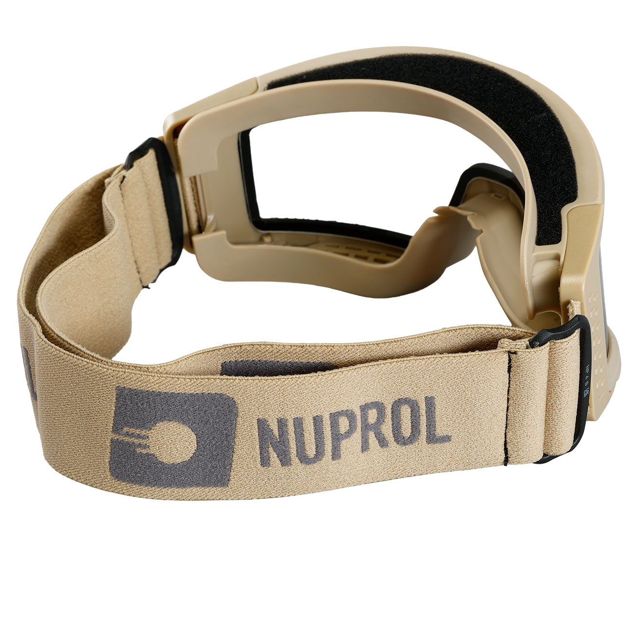 Nuprol Battle Visor Dual Lens Eye Protection Airsoft Helmbrille / Schutzbrille tan / klar Bild 3