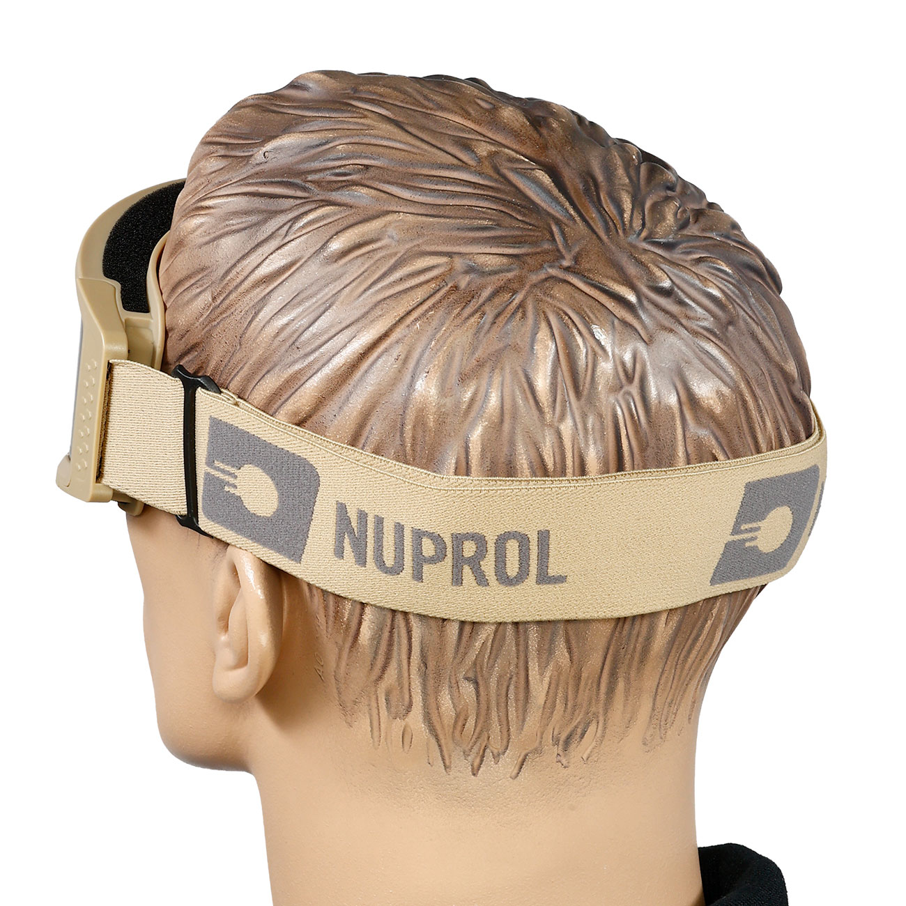Nuprol Battle Visor Dual Lens Eye Protection Airsoft Helmbrille / Schutzbrille tan / rauch Bild 8