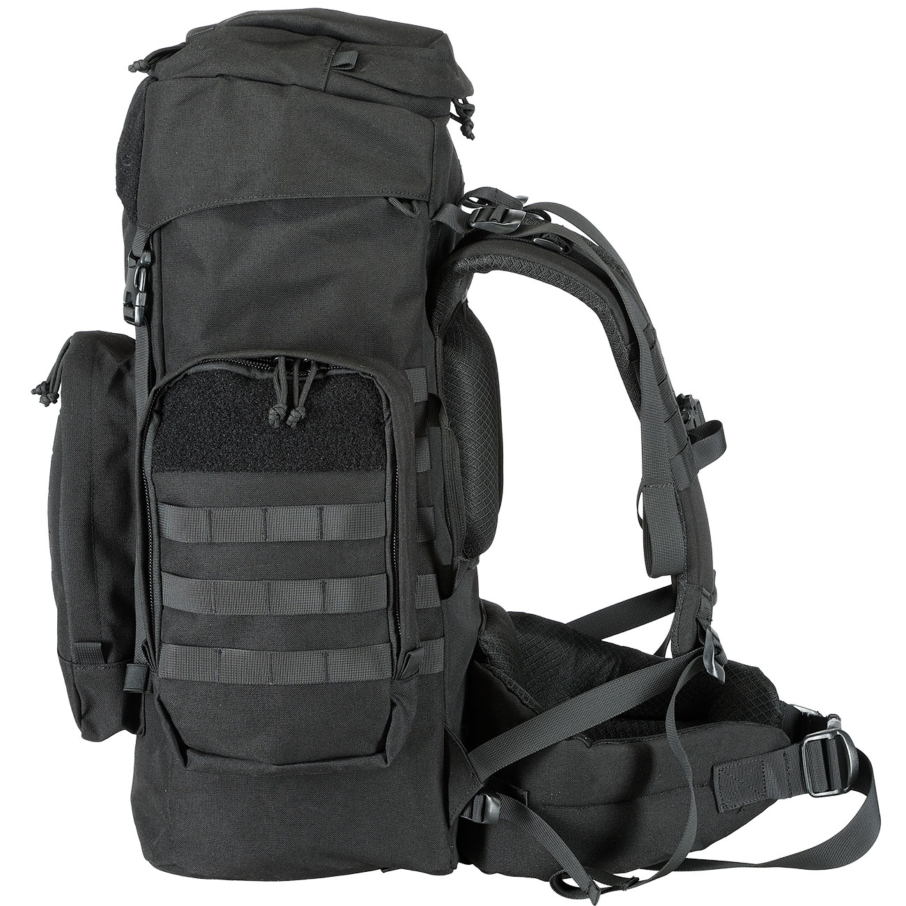 Highlander Rucksack Pinnacle 50 Liter Molle mit abnehmbaren Seitentaschen schwarz Bild 3