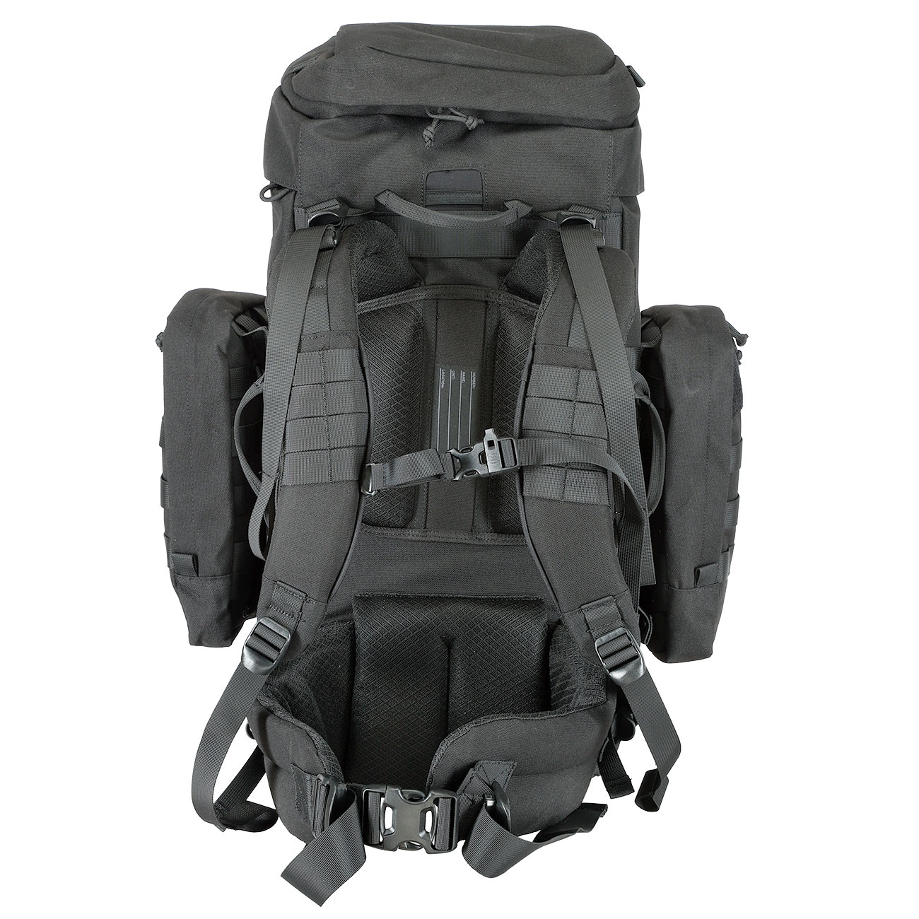 Highlander Rucksack Pinnacle 50 Liter Molle mit abnehmbaren Seitentaschen schwarz Bild 5