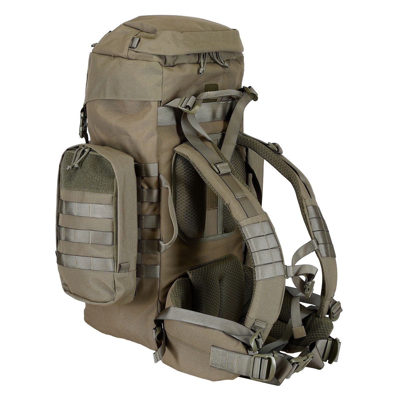 Highlander Rucksack Pinnacle 50 Liter Molle mit abnehmbaren Seitentaschen Ranger Green Bild 4