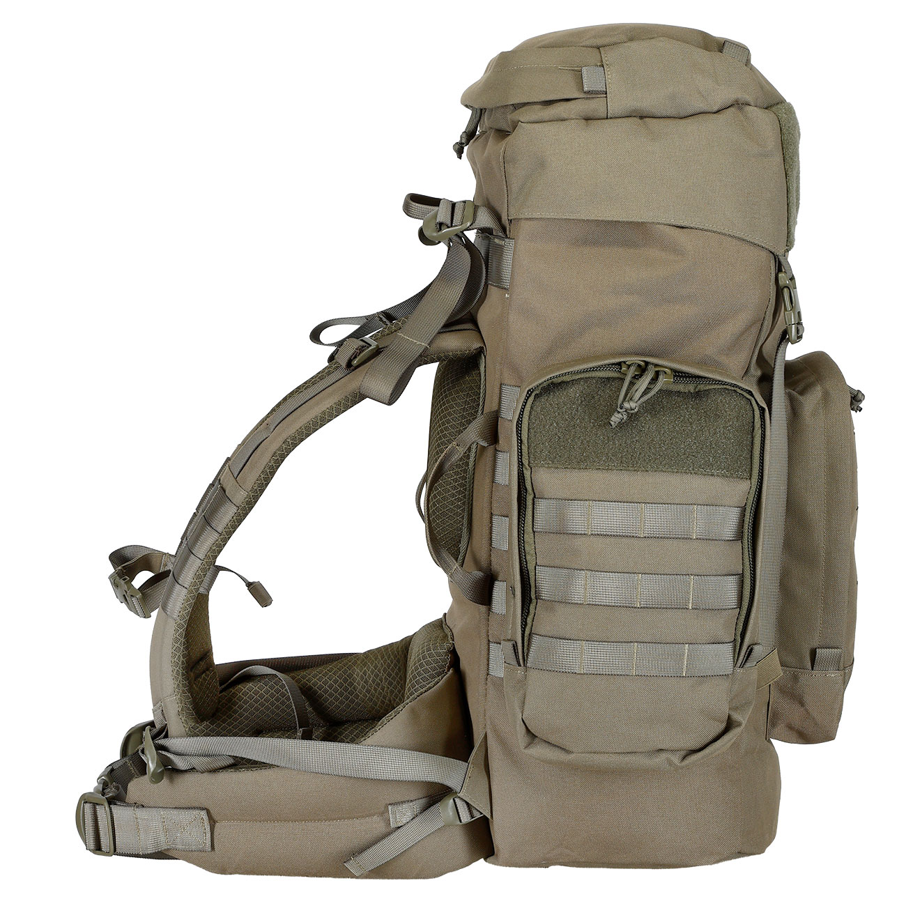 Highlander Rucksack Pinnacle 50 Liter Molle mit abnehmbaren Seitentaschen Ranger Green Bild 7