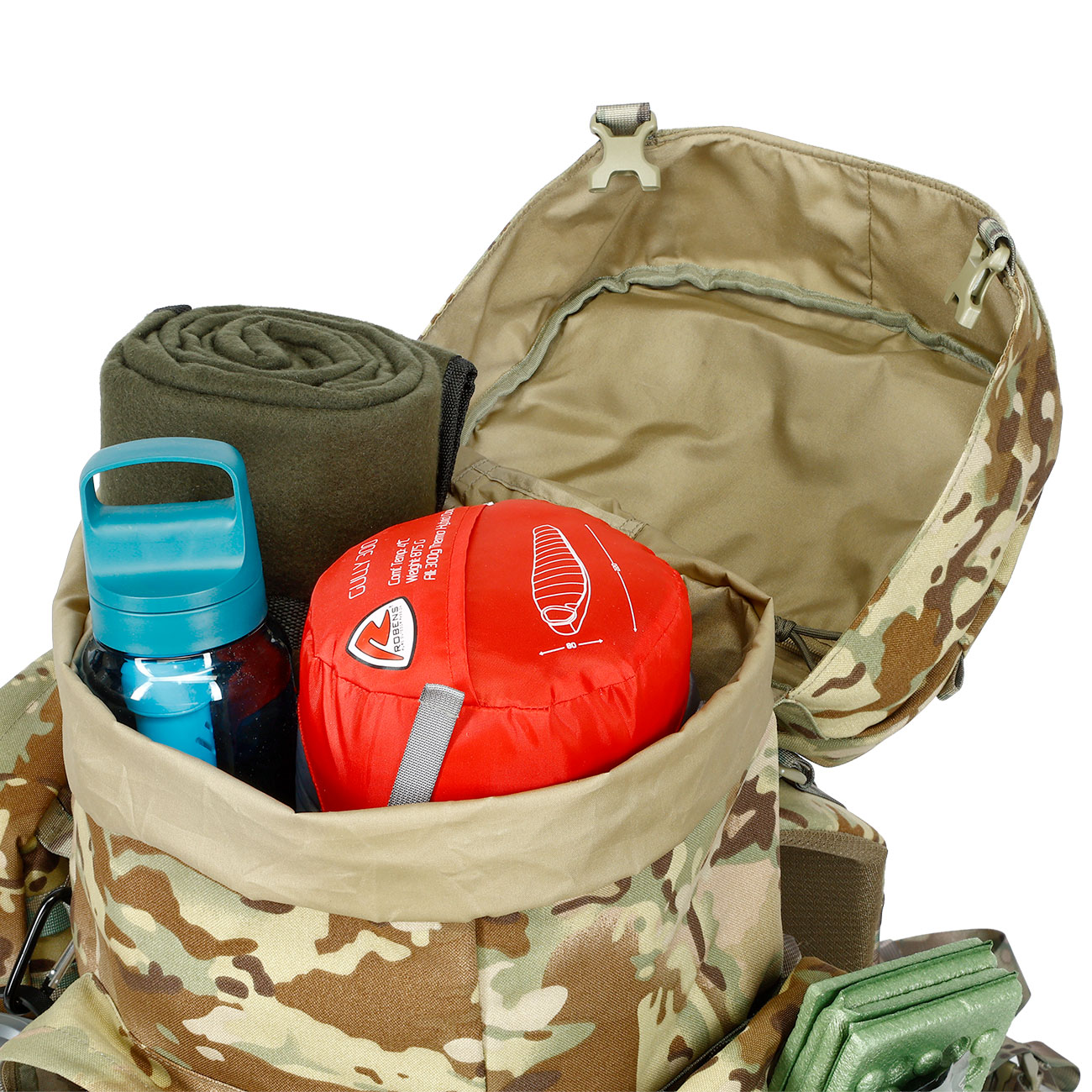Highlander Rucksack Pinnacle 50 Liter Molle mit abnehmbaren Seitentaschen HMTC Bild 10