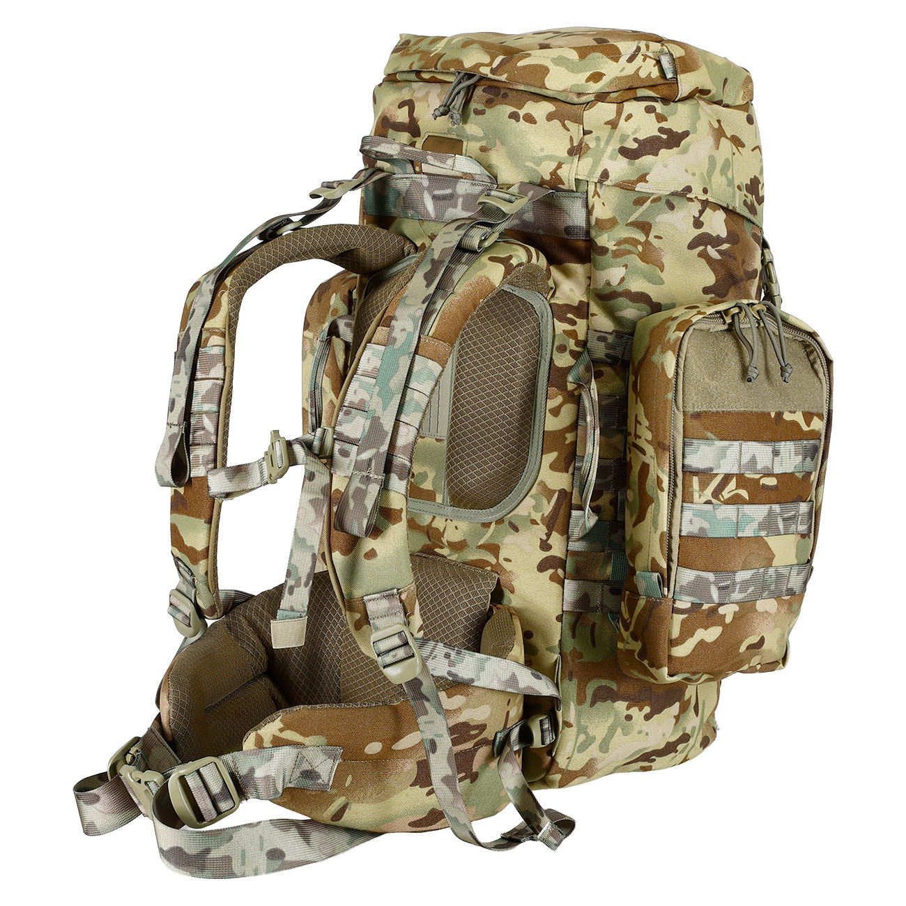 Highlander Rucksack Pinnacle 50 Liter Molle mit abnehmbaren Seitentaschen HMTC Bild 6