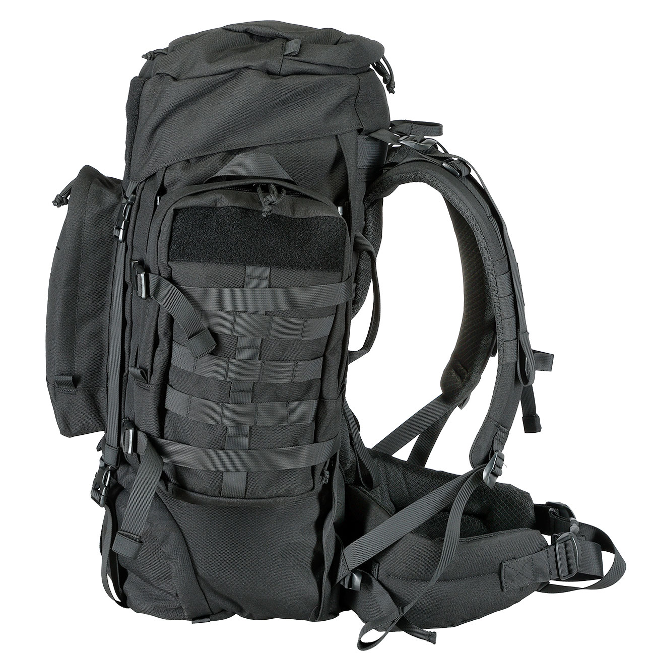 Highlander Rucksack Pinnacle 70 Liter Molle mit abnehmbaren Seitentaschen schwarz Bild 3