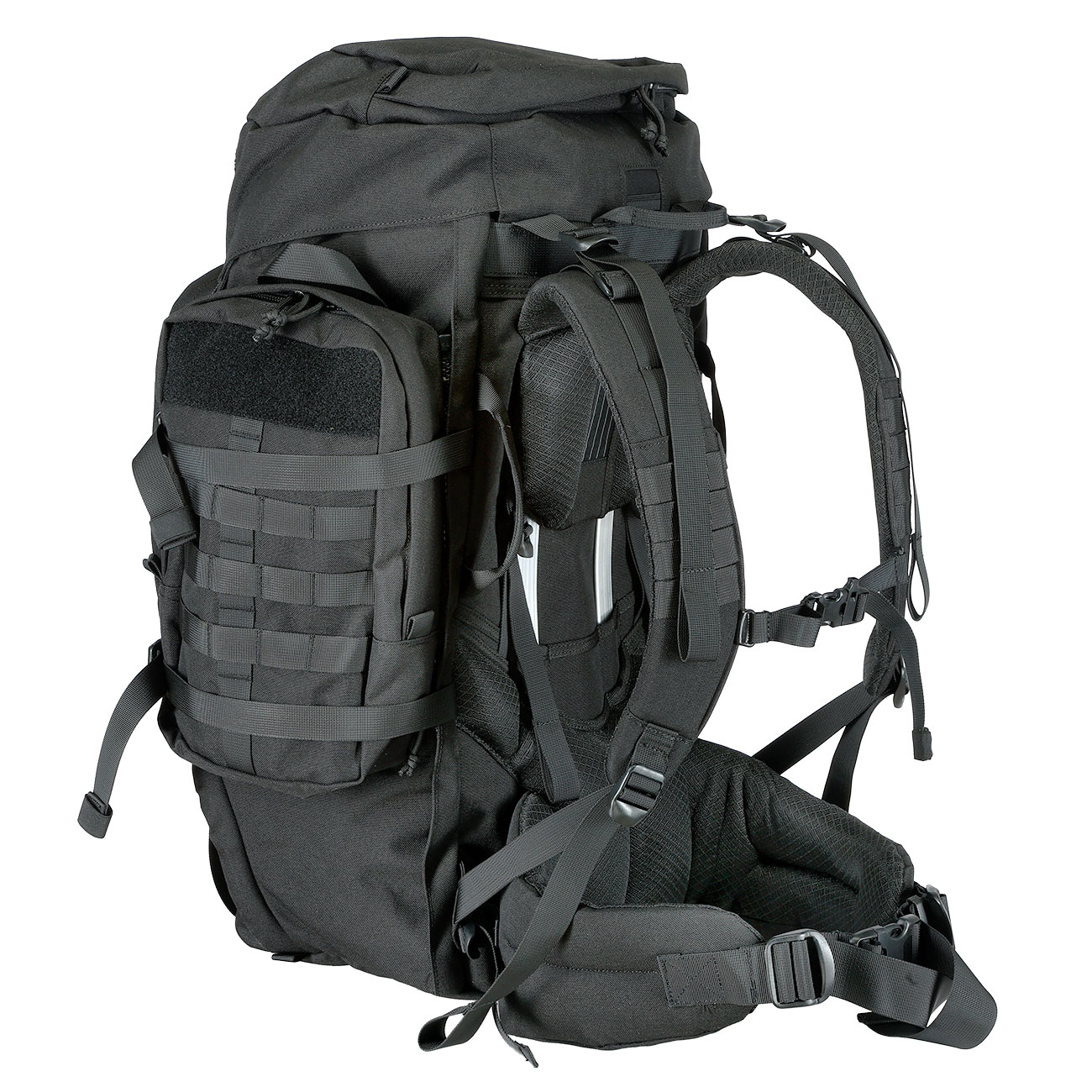 Highlander Rucksack Pinnacle 70 Liter Molle mit abnehmbaren Seitentaschen schwarz Bild 4