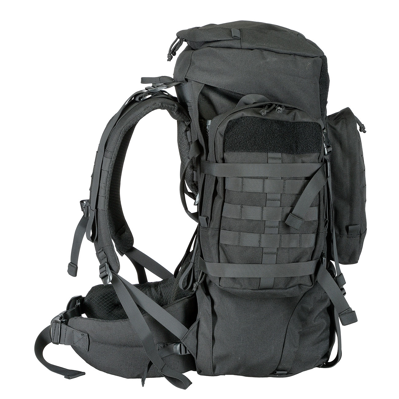 Highlander Rucksack Pinnacle 70 Liter Molle mit abnehmbaren Seitentaschen schwarz Bild 7