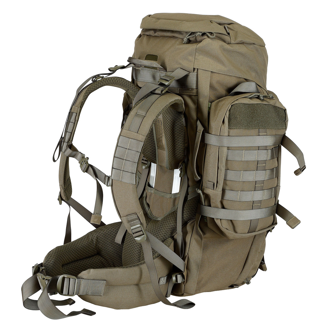 Highlander Rucksack Pinnacle 70 Liter Molle mit abnehmbaren Seitentaschen Ranger Green Bild 6