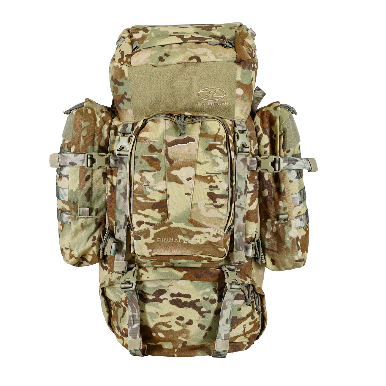 Highlander Rucksack Pinnacle 70 Liter Molle mit abnehmbaren Seitentaschen HMTC Bild 1