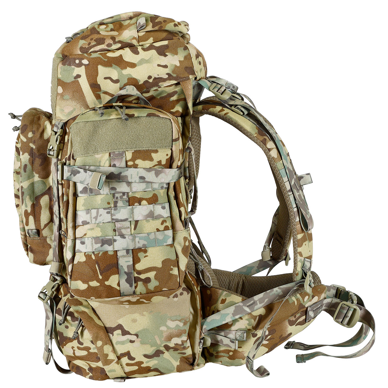 Highlander Rucksack Pinnacle 70 Liter Molle mit abnehmbaren Seitentaschen HMTC Bild 3