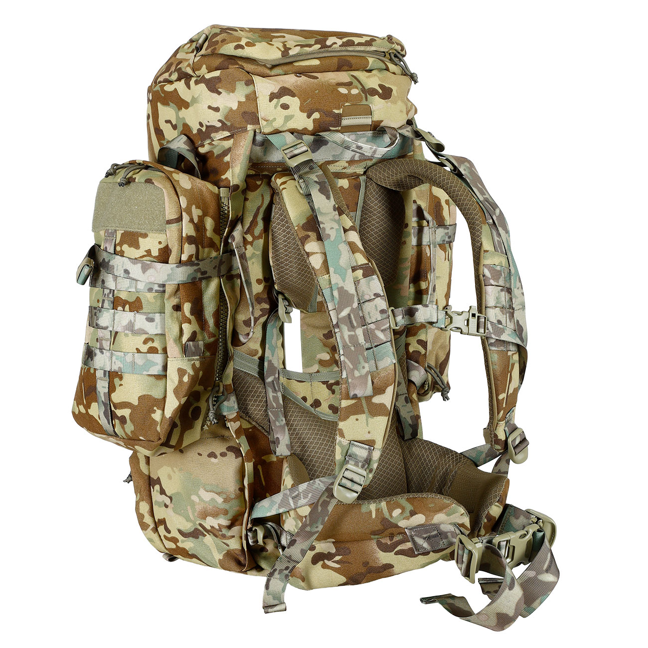 Highlander Rucksack Pinnacle 70 Liter Molle mit abnehmbaren Seitentaschen HMTC Bild 4