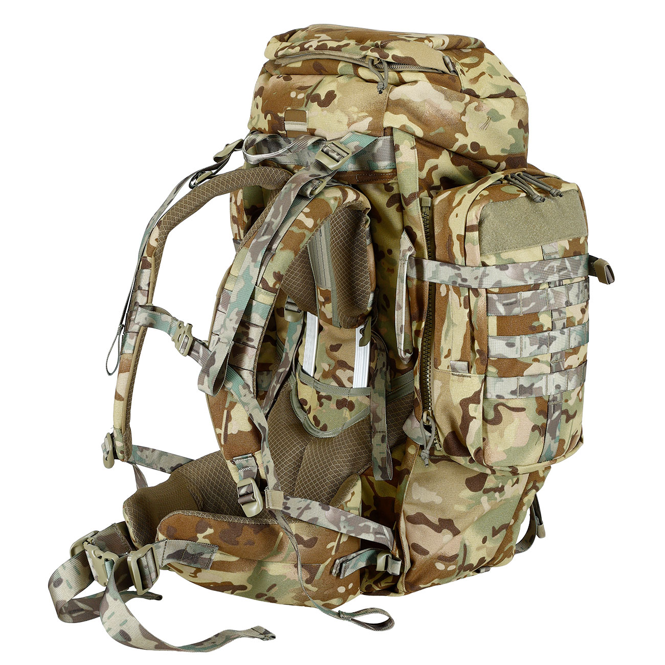 Highlander Rucksack Pinnacle 70 Liter Molle mit abnehmbaren Seitentaschen HMTC Bild 6