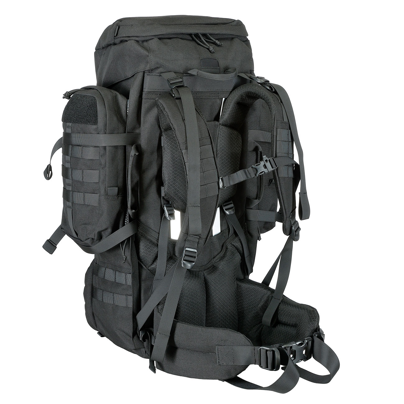 Highlander Rucksack Pinnacle 90 Liter Molle mit abnehmbaren Seitentaschen schwarz Bild 4