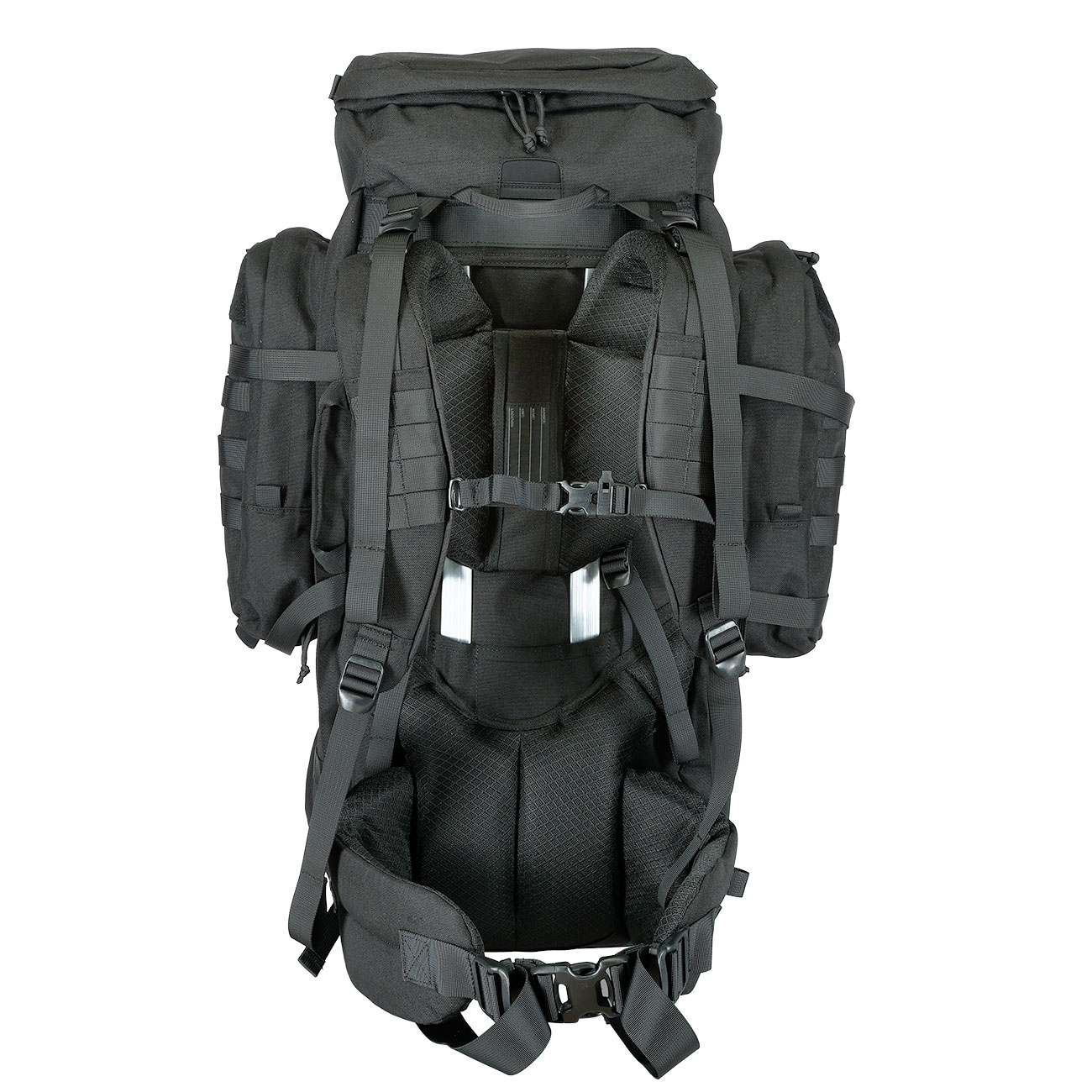 Highlander Rucksack Pinnacle 90 Liter Molle mit abnehmbaren Seitentaschen schwarz Bild 5