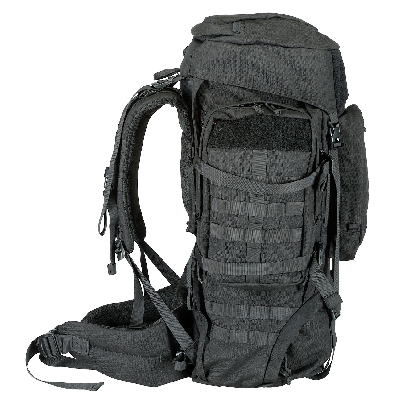 Highlander Rucksack Pinnacle 90 Liter Molle mit abnehmbaren Seitentaschen schwarz Bild 7