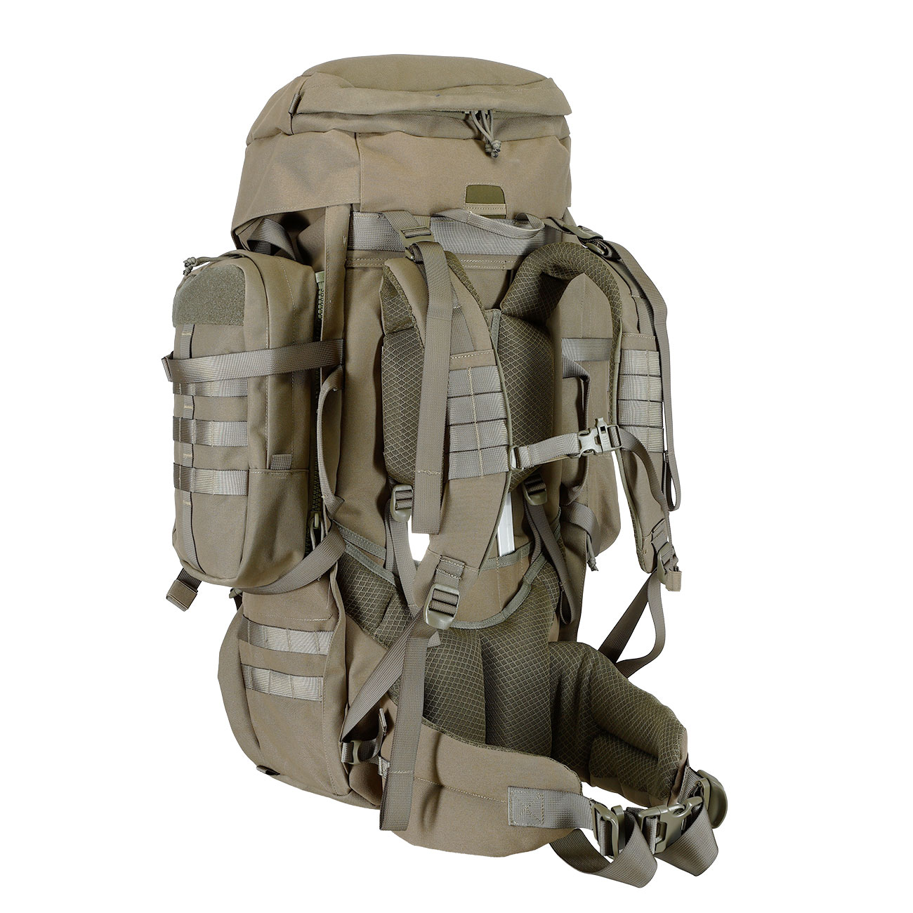 Highlander Rucksack Pinnacle 90 Liter Molle mit abnehmbaren Seitentaschen Ranger Green Bild 4
