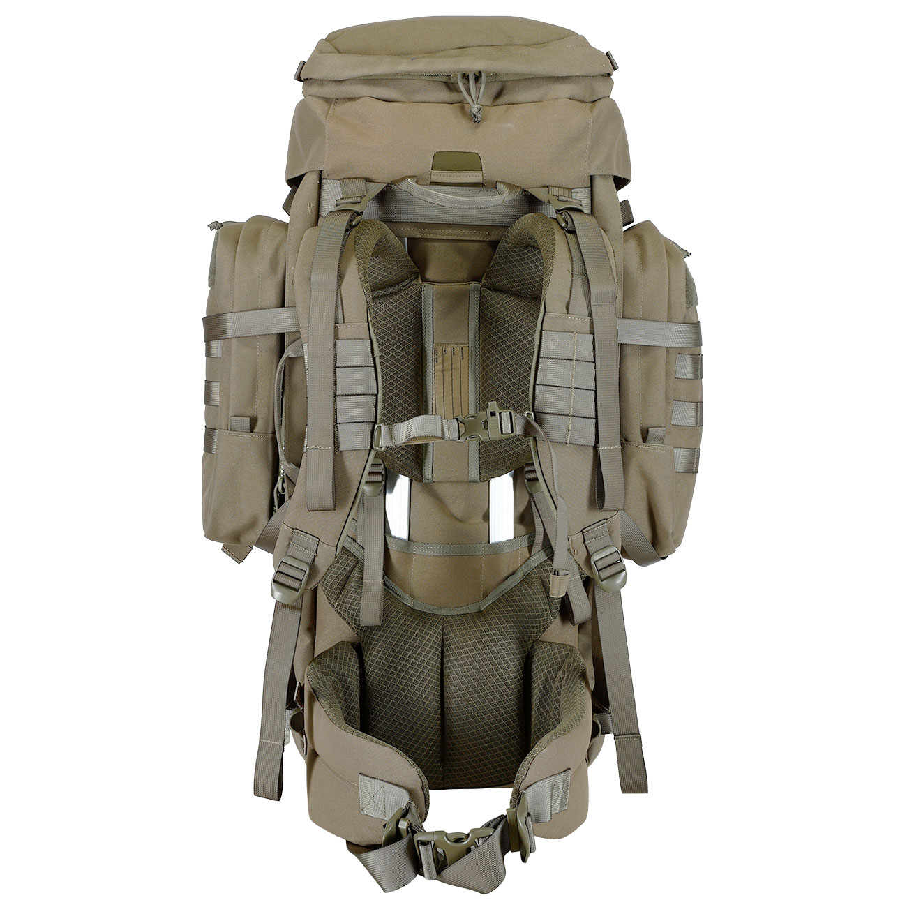 Highlander Rucksack Pinnacle 90 Liter Molle mit abnehmbaren Seitentaschen Ranger Green Bild 5