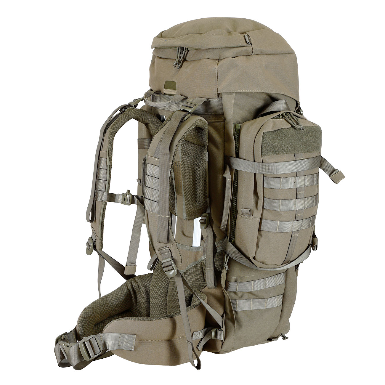 Highlander Rucksack Pinnacle 90 Liter Molle mit abnehmbaren Seitentaschen Ranger Green Bild 6