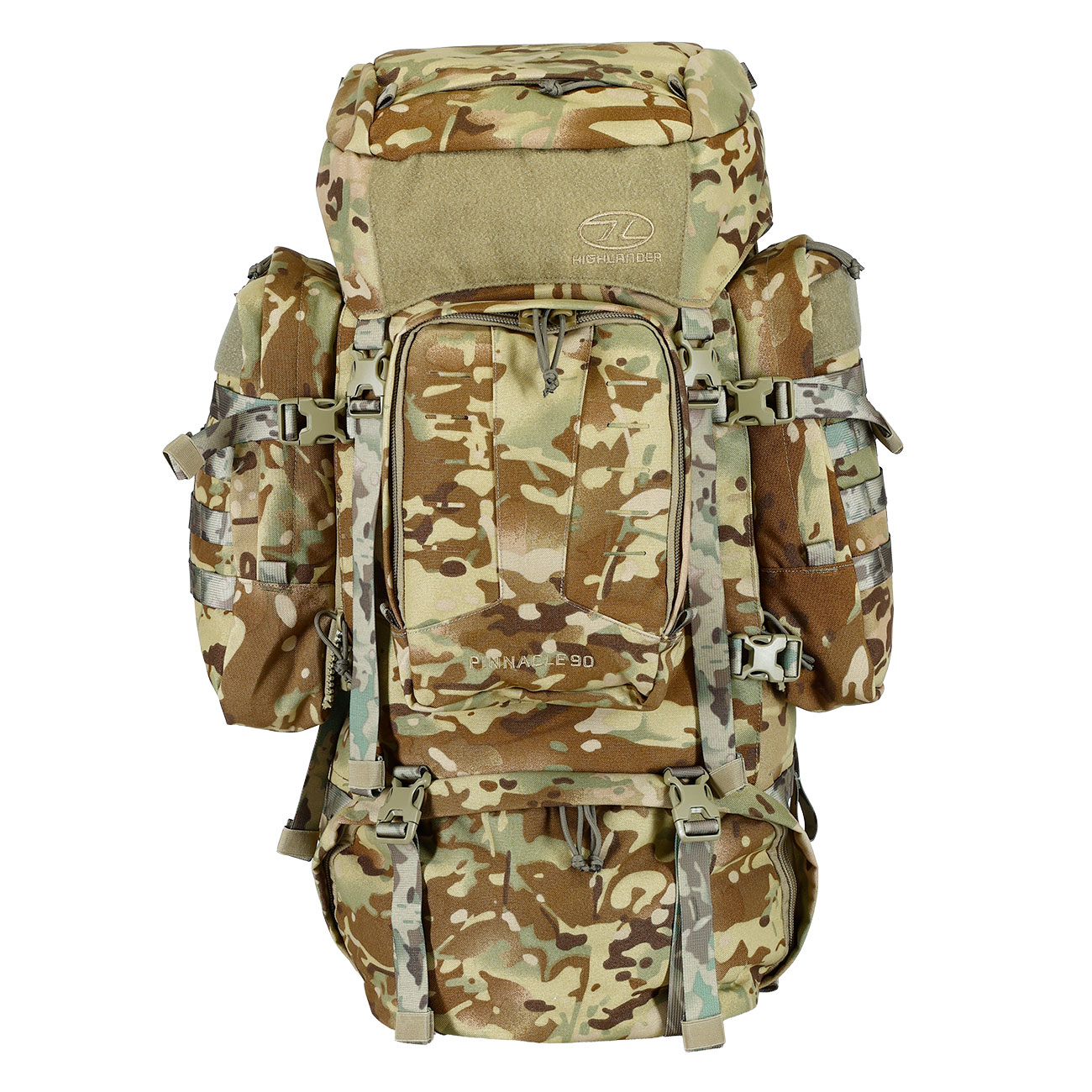 Highlander Rucksack Pinnacle 90 Liter Molle mit abnehmbaren Seitentaschen HMTC Bild 1