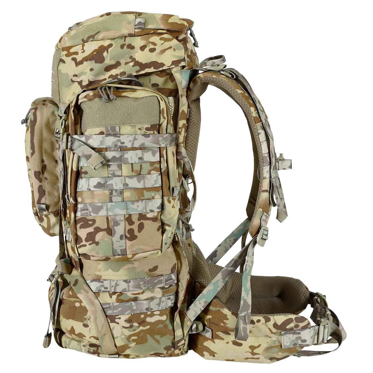 Highlander Rucksack Pinnacle 90 Liter Molle mit abnehmbaren Seitentaschen HMTC Bild 3