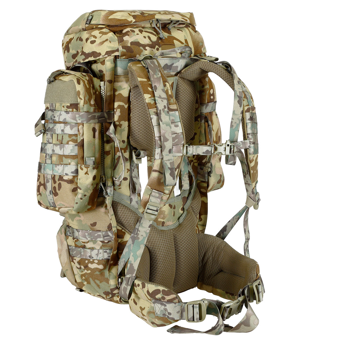 Highlander Rucksack Pinnacle 90 Liter Molle mit abnehmbaren Seitentaschen HMTC Bild 4