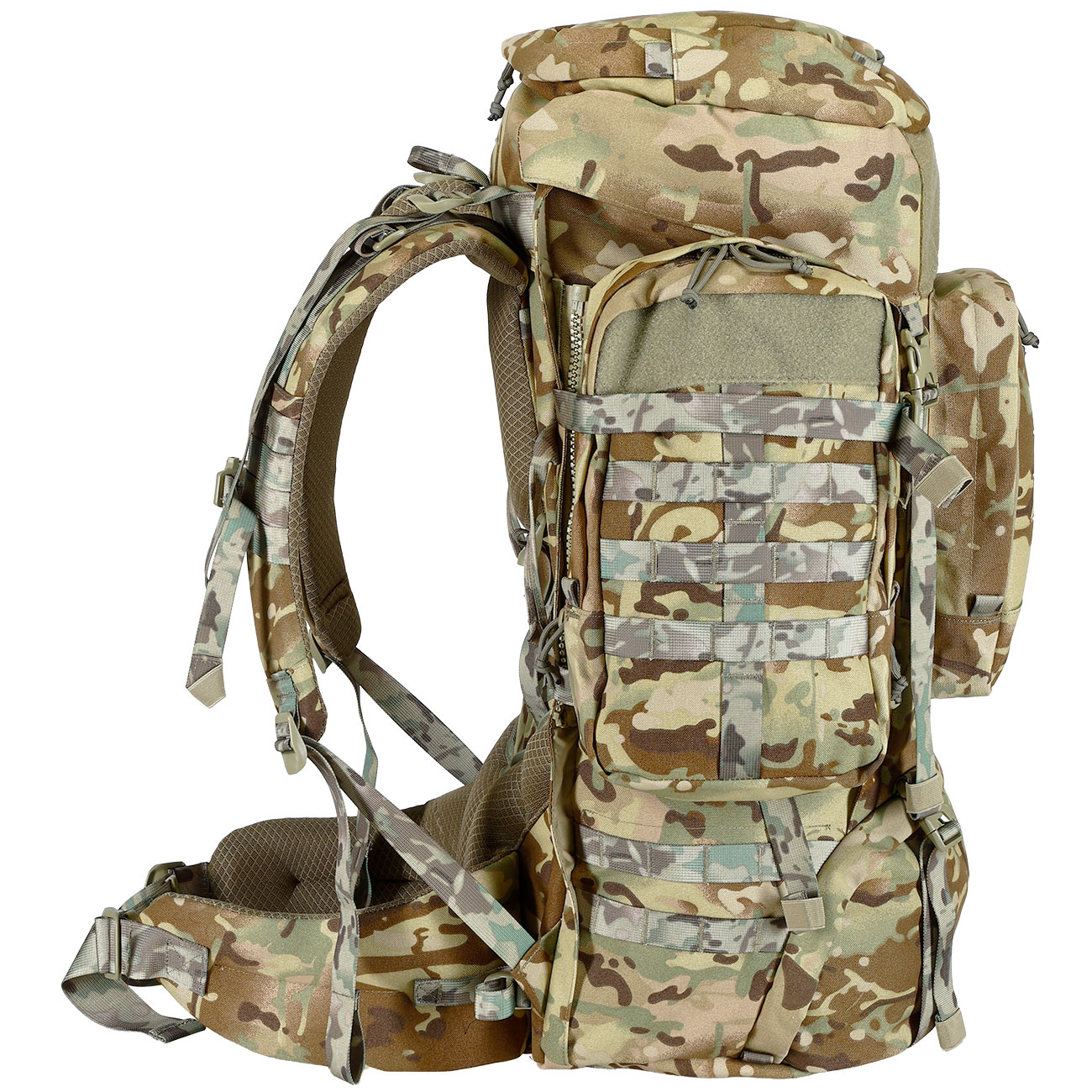 Highlander Rucksack Pinnacle 90 Liter Molle mit abnehmbaren Seitentaschen HMTC Bild 7