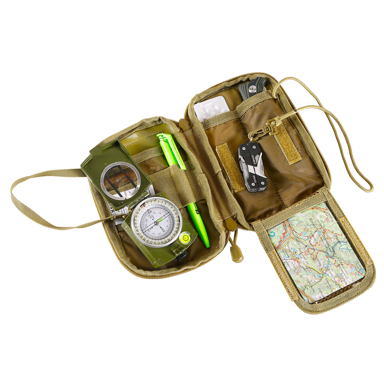 MFH Dokumenten- Smartphone- Tasche Molle coyote tan Bild 1