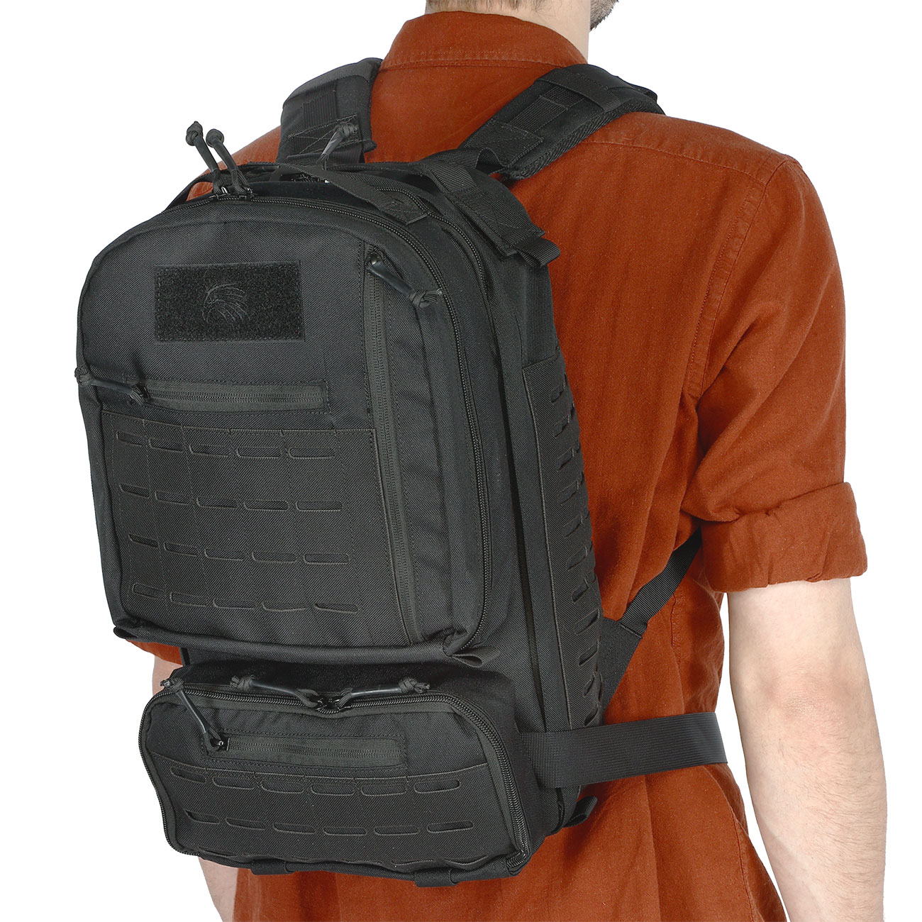 Defcon 5 modularer Rucksack Patriot mit magnetischem Befestigungssystem hydrokompatibel 23 Liter schwarz Bild 10